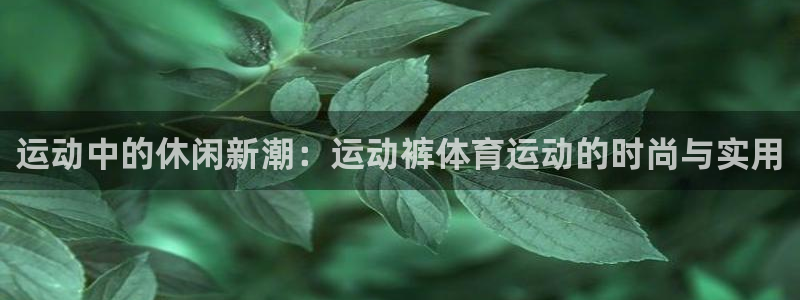 意昂5Kgame3平台注册：运动中的休闲新潮：运动裤体育运动的时尚与实用