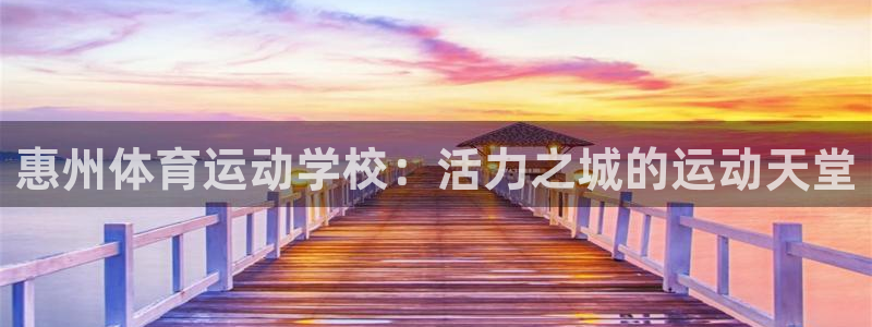 意昂5kgame官网入口：惠州体育运动学校：活力之城的运动天堂