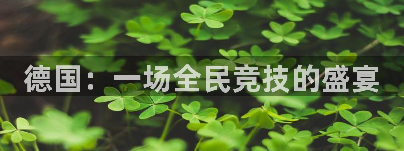 意昂5Kgame5：德国：一场全民竞技的盛宴